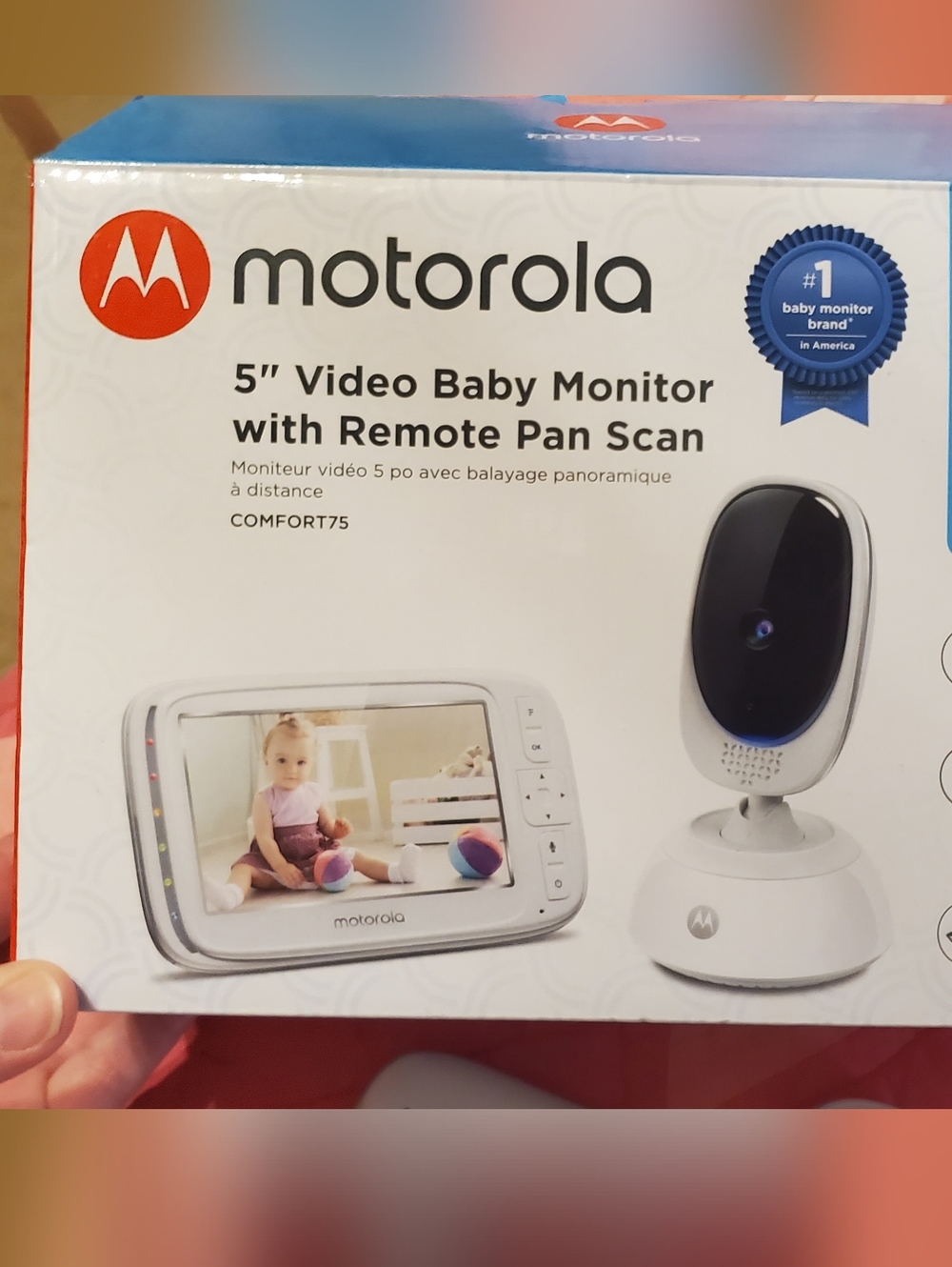 Motorola 5" Video Baby Monitor With Remote Pan Scan, 2-way Talk, (NOT WIRELESS)